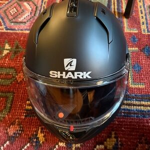 Shark Black Motorcycle Helmet